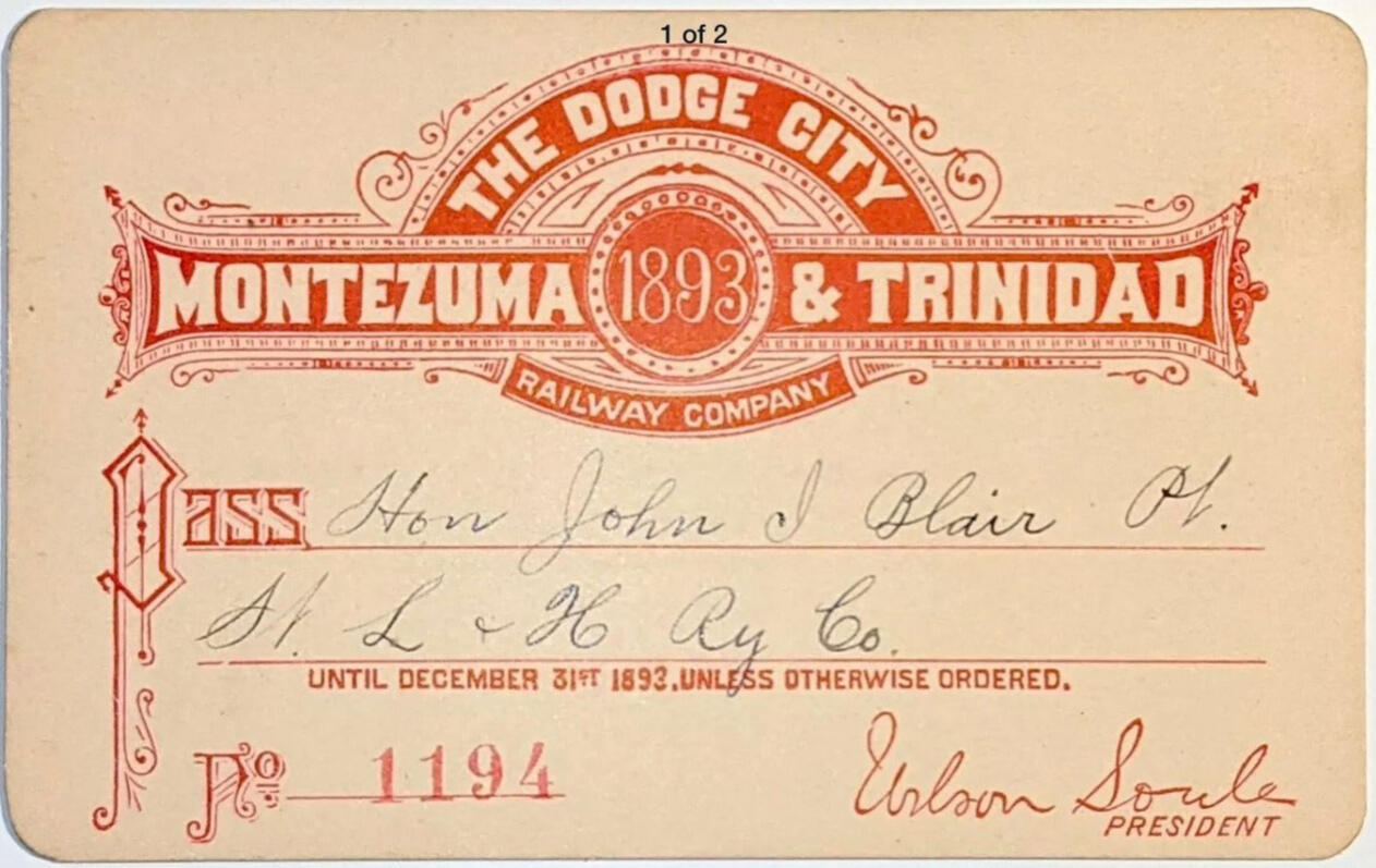 Railroad ticket
